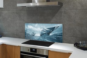 Szklany Panel Statek podczas Sztormu