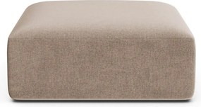 Jasnobrązowy aksamitny podnóżek Campi – Cosmopolitan Design