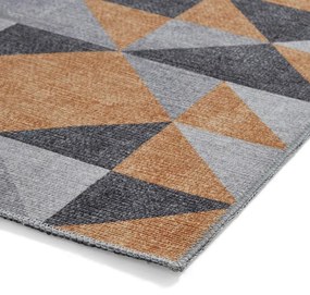 Szaro-żółty dywan odpowiedni do prania 61x120 cm Coral Yellow&amp;Grey – Think Rugs