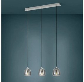 Eglo 39667 - Żyrandol na lince ALBARINO 3xE27/40W/230V dymny