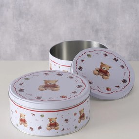 Puszka na ciastka BAILEY, ręcznie malowana, 2 szt