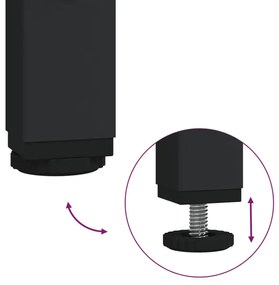 Metalowy regał na książki szary dąb D0-A53