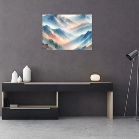Obraz - Akwarelowe góry (70x50 cm)