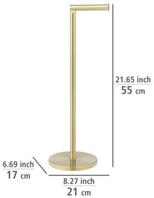 Stojący uchwyt na papier 2w1, złoty, WENKO