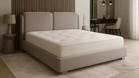 Łóżko tapicerowane Dante z poduszkami wersja ramowa z pojemnikiem lub bez