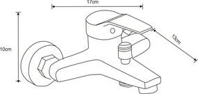 Mexen Caro R62 bateria wannowa z zestawem prysznicowym, czarna - 74663R62-70