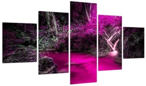 Obraz - Różowy las (125x70 cm)