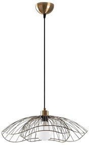 Lampa wisząca w kolorze złota z metalowym kloszem ø 50 cm Farac – Opviq lights
