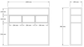 Stolik do odkładania Guarda Travertine and Gold