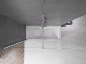 Mexen Velar parawan nawannowy 2-skrzydłowy rozsuwany 180 x 150 cm, transparent, chrom - 896-180-000-01-01