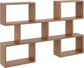 Minimalistyczna półka wisząca w kolorze orzecha R2-P01