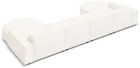 Beżowy narożnik (w kształcie litery "U") z materiału bouclé Jodie – Micadoni Home