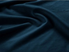 Niebieskie tapicerowane łóżko jednoosobowe ze schowkiem ze stelażem 90x200 cm Phaedra – Micadoni