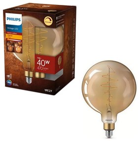 LED Żarówka ściemnialna VINTAGE Philips G200 E27/7W/230V 2000K