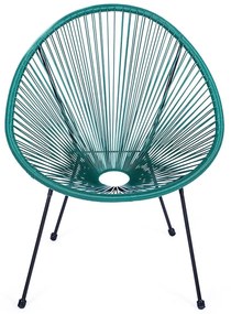 Zielony metalowy/plastikowy fotel ogrodowy Avocado Comfort – Bonami Selection