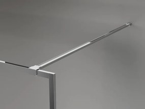 Mexen Kioto-XF ścianka prysznicowa Walk-in z ramką 160 x 202 cm, transparent 10 mm, chrom - 800-160-104-01-00-X