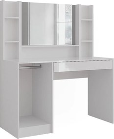 Stolik do przebierania biały/biały wysoki połysk 119.8x50.1x76 sherry