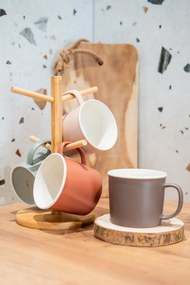 Kubki do gorących napojów NATURE, na stojaku, 380 ml