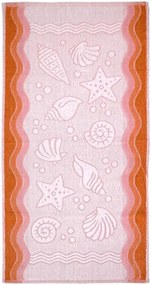 Ręcznik bawełniany Greno Flora Ocean 40x60 pomarańczowy GRENO
