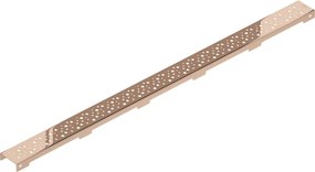 Mexen Flat M12 maskownica do odpływu liniowego 100 cm, różowe złoto - 1621100