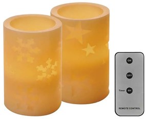 SET 2x LED Dekoracja bożonarodzeniowa 2xLED/2x2AA + pilot