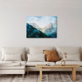Obraz - Rysunek gór (70x50 cm)