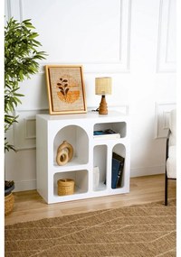 Biała wielopoziomowa półka 80 cm Lorin – Kalune Design