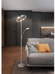 Lampa stojąca LED w kolorze srebra (wysokość 180 cm) Willis – Trio