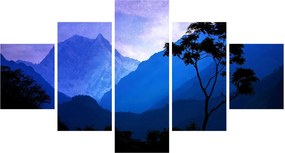 Obraz - Nocne niebo w Nepalu (125x70 cm)