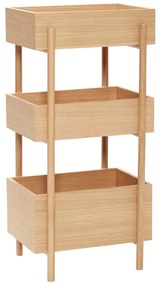 Konsola z litego drewna dębowego 34x43 cm Stack – Hübsch