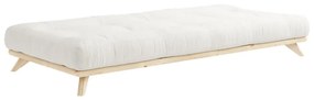 Łóżko jednoosoobowe z drewna sosnowego ze stelażem 90x200 cm Senza – Karup Design
