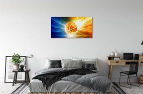 Obraz drukowany na płótnie Wieczorny Trening Koszykówki