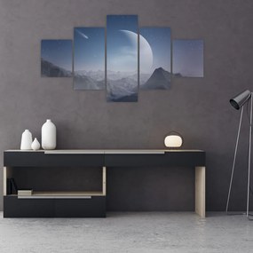 Obraz - Niebo nad skałami (125x70 cm)