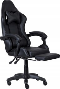 Fotel gamingowy z podnóżkiem Raxor, kolor czarny