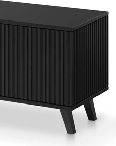 Ryflowana szafka pod telewizor z kominkiem Random RTV-180K