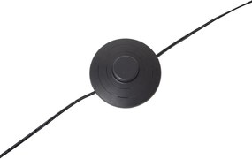 Designerska lampa łukowa podłogowa złota z LED z 3-stopniowym ściemnianiem - Anello