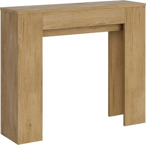 Konsola rozkładana 90x25/181 cm Slick Dąb naturalny