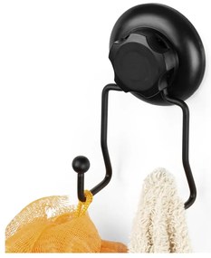 Czarny samoprzylepny podwójny haczyk ścienny Compactor Bestlock Black