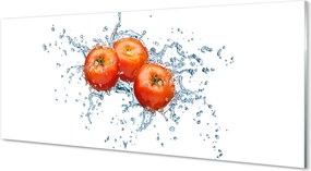 Panel nad Blat Kuchenny Pomidory w Kroplach Wody
