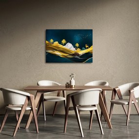 Obraz - Jeleń w krajobrazie (70x50 cm)