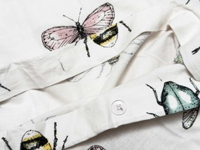 PrzytulneMieszkanie.pl PrzytulneMieszkanie.pl Bawełniana pościel do łóżeczka TINY WINGS biała Rozmiar pościeli: 45 x 65 cm | 90 x 135 cm