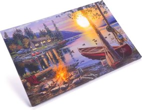 Obraz na ścianę Sunset Canada, 4 LED, 40 x 60 cm