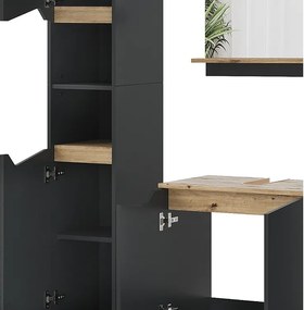 Zestaw mebli łazienkowych antracyt 60x35x57 marelle