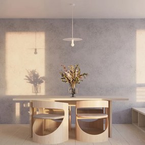 Biała lampa wisząca ø 40 cm Livago – Nice Lamps