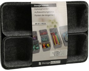 Organizer do szuflady filcowy SMART, 7 pudełek