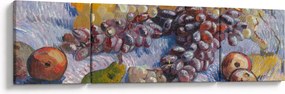Obraz - Vincent van Gogh, Grapes, Lemons, Pears, and Apples, reprodukcje (170x50 cm)