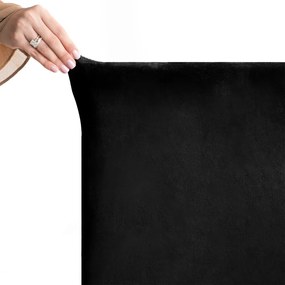 Czarne elastyczne pokrowce na krzesło zestaw 4 szt. 48 cm Sento – Restilo