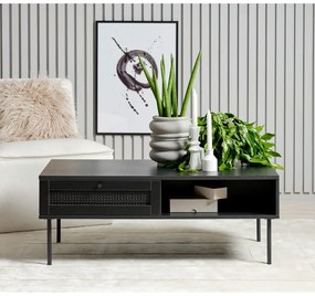 Czarny stolik 60x110 cm Pensacola – Unique Furniture