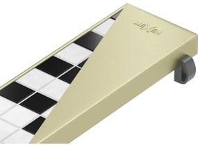 Mexen Flat M13 maskownica 2w1 do odpływu liniowego 90 cm, złota szczotkowana - 1A19090