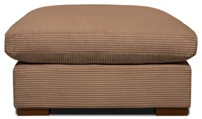 Jasnobrązowy sztruksowy puf Comfy – Scandic